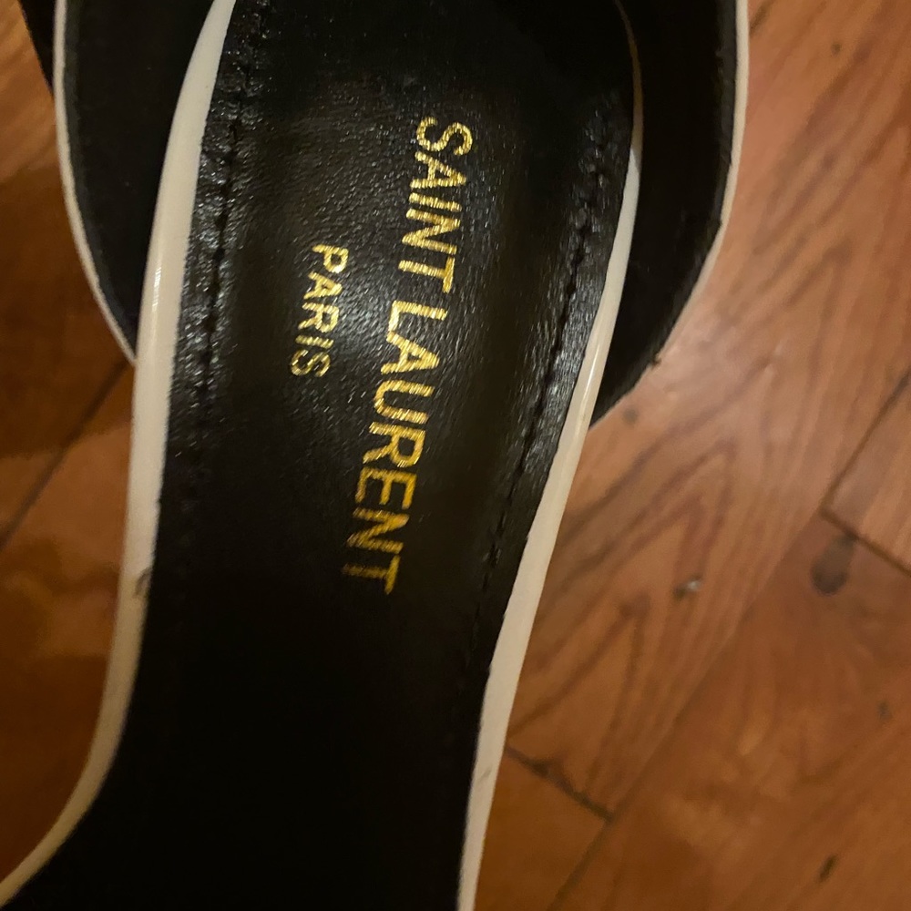 Ysl Black/white Heels